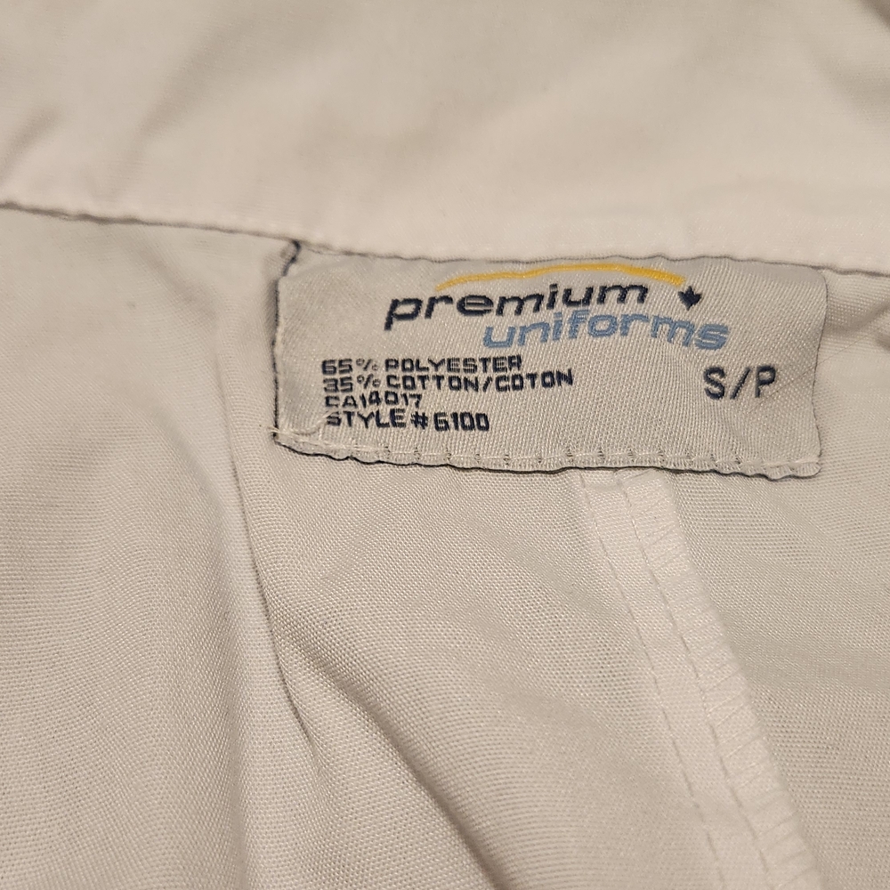 White Button-Up Lab Coat - Picture 2 of 3